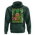 Funny St Patrick's Day Cannabis Weed Hoodie Kiss Me I'm Highrish Leprechaun