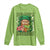 Funny St Patrick's Day Cannabis Weed Long Sleeve Shirt Kiss Me I'm Highrish Leprechaun