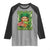 Funny St Patrick's Day Cannabis Weed Raglan Shirt Kiss Me I'm Highrish Leprechaun
