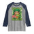 Funny St Patrick's Day Cannabis Weed Raglan Shirt Kiss Me I'm Highrish Leprechaun