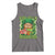 Funny St Patrick's Day Cannabis Weed Tank Top Kiss Me I'm Highrish Leprechaun