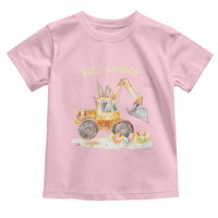 Funny Easter Day Excavator Toddler T Shirt Eggs-Cavator Bunny Construction Trucks