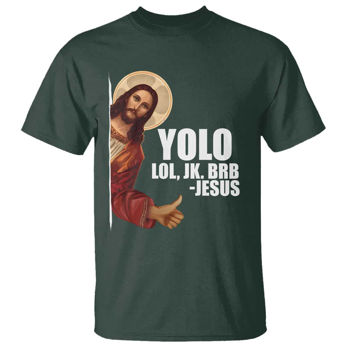 Funny Resurrection Christians Easter Day T Shirt YOLO LOL JK BRB Jesus