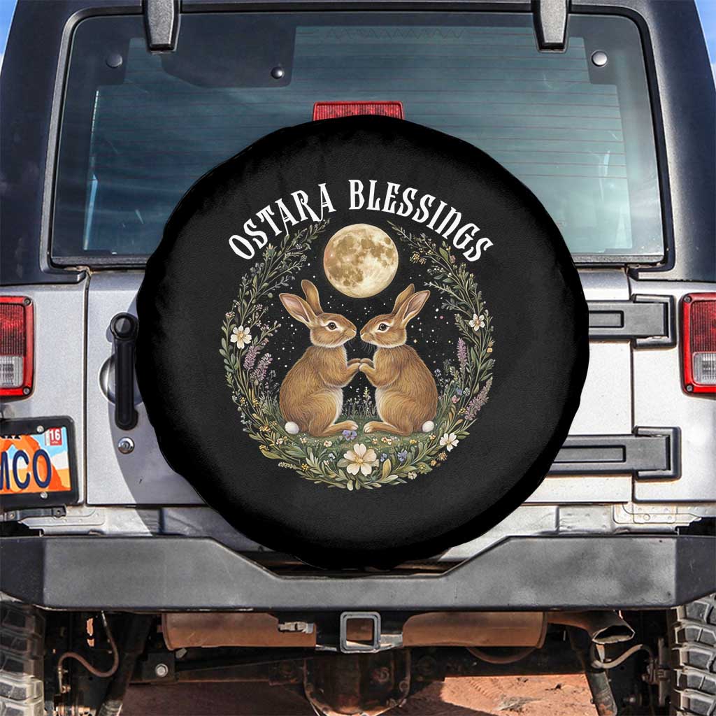 Ostara Blessing Pagan Eostre Easter Day Spare Tire Cover Spring Moon Rabbit Spring Equinox Festival