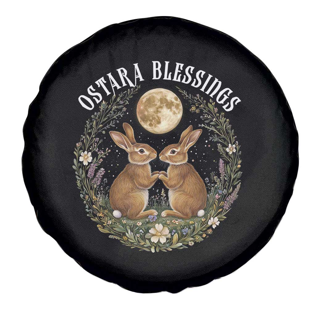 Ostara Blessing Pagan Eostre Easter Day Spare Tire Cover Spring Moon Rabbit Spring Equinox Festival