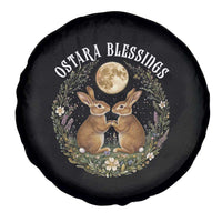 Ostara Blessing Pagan Eostre Easter Day Spare Tire Cover Spring Moon Rabbit Spring Equinox Festival