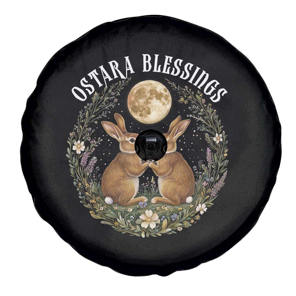 Ostara Blessing Pagan Eostre Easter Day Spare Tire Cover Spring Moon Rabbit Spring Equinox Festival