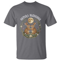 Ostara Blessing Pagan Eostre Easter Day T Shirt Spring Moon Rabbit Spring Equinox Festival