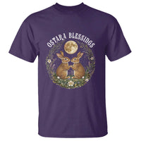 Ostara Blessing Pagan Eostre Easter Day T Shirt Spring Moon Rabbit Spring Equinox Festival
