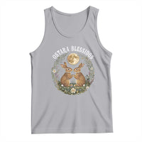 Ostara Blessing Pagan Eostre Easter Day Tank Top Spring Moon Rabbit Spring Equinox Festival