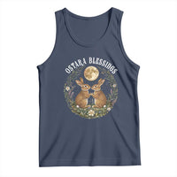 Ostara Blessing Pagan Eostre Easter Day Tank Top Spring Moon Rabbit Spring Equinox Festival