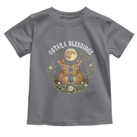 Ostara Blessing Pagan Eostre Easter Day Toddler T Shirt Spring Moon Rabbit Spring Equinox Festival