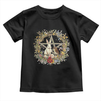Ostara Blessing Pagan Eostre Easter Day Toddler T Shirt Rabbit Bird Wiccan Pentagram