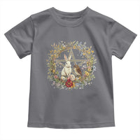 Ostara Blessing Pagan Eostre Easter Day Toddler T Shirt Rabbit Bird Wiccan Pentagram
