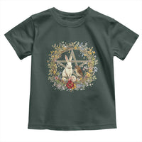 Ostara Blessing Pagan Eostre Easter Day Toddler T Shirt Rabbit Bird Wiccan Pentagram