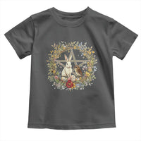 Ostara Blessing Pagan Eostre Easter Day Toddler T Shirt Rabbit Bird Wiccan Pentagram