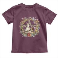 Ostara Blessing Pagan Eostre Easter Day Toddler T Shirt Rabbit Bird Wiccan Pentagram