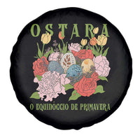 Ostara Eostre Easter Day Spare Tire Cover O Equinoccio De Primavera Eggs Flowers
