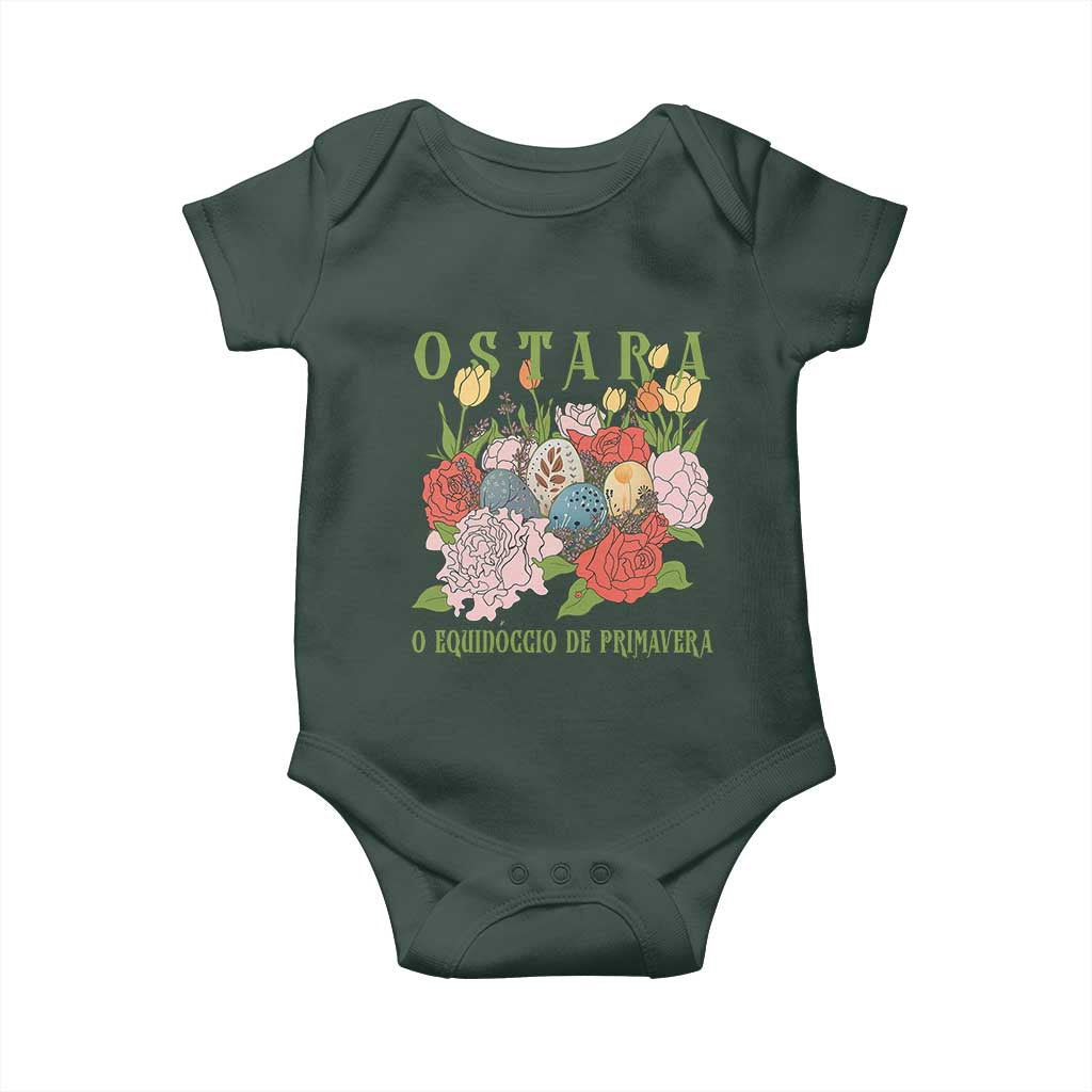 Ostara Eostre Easter Day Baby Onesie O Equinoccio De Primavera Eggs Flowers