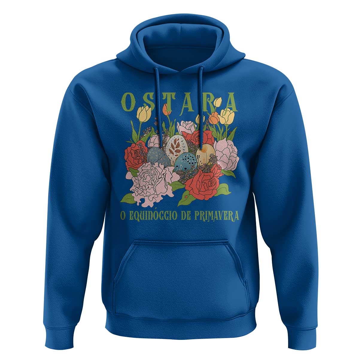 Ostara Eostre Easter Day Hoodie O Equinoccio De Primavera Eggs Flowers