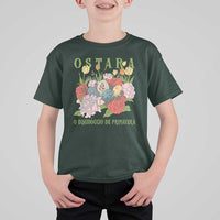 Ostara Eostre Easter Day T Shirt For Kid O Equinoccio De Primavera Eggs Flowers