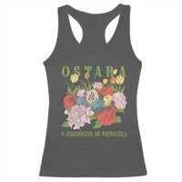 Ostara Eostre Easter Day Racerback Tank Top O Equinoccio De Primavera Eggs Flowers
