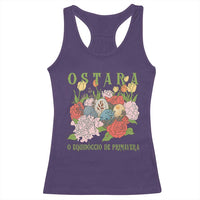 Ostara Eostre Easter Day Racerback Tank Top O Equinoccio De Primavera Eggs Flowers
