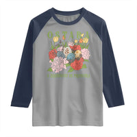Ostara Eostre Easter Day Raglan Shirt O Equinoccio De Primavera Eggs Flowers