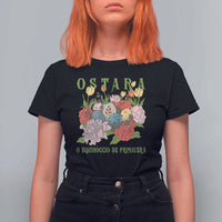 Ostara Eostre Easter Day T Shirt For Women O Equinoccio De Primavera Eggs Flowers