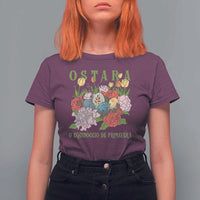 Ostara Eostre Easter Day T Shirt For Women O Equinoccio De Primavera Eggs Flowers