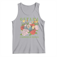 Ostara Eostre Easter Day Tank Top O Equinoccio De Primavera Eggs Flowers