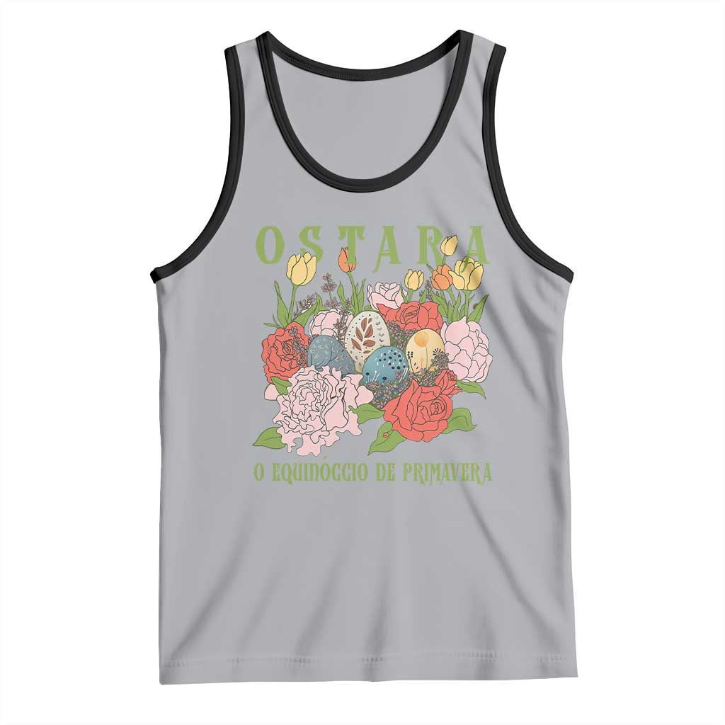 Ostara Eostre Easter Day Tank Top O Equinoccio De Primavera Eggs Flowers