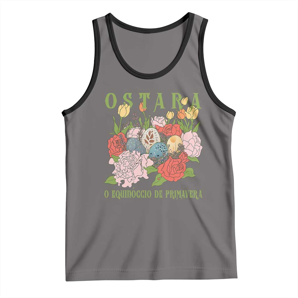 Ostara Eostre Easter Day Tank Top O Equinoccio De Primavera Eggs Flowers