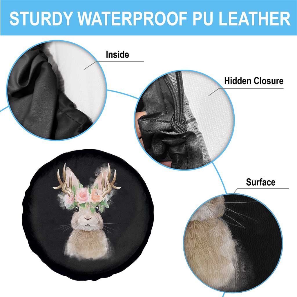 Ostara Pagan Eostre Easter Day Spare Tire Cover Rabbit Wolpertinger Spring Equinox Festival