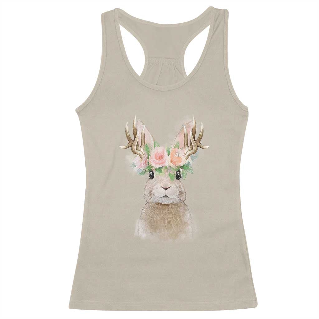Ostara Pagan Eostre Easter Day Racerback Tank Top Rabbit Wolpertinger Spring Equinox Festival