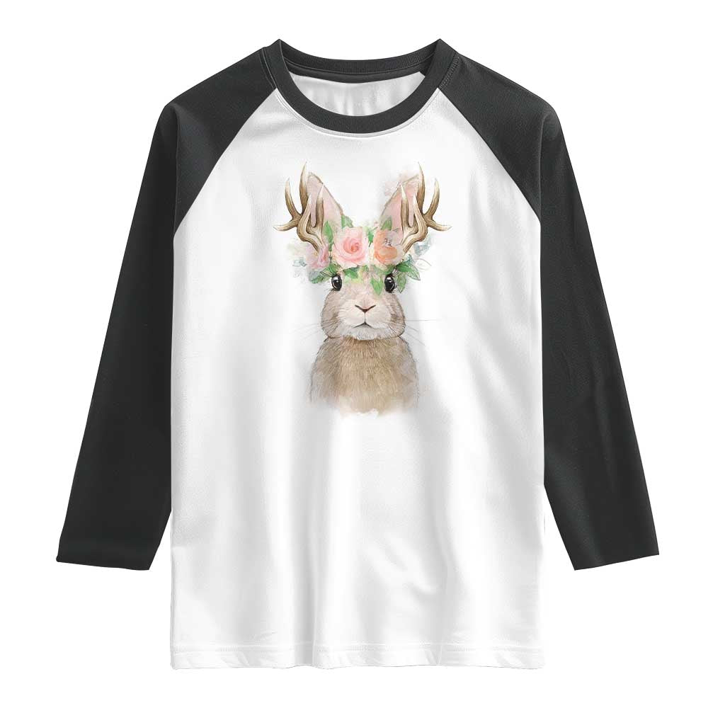 Ostara Pagan Eostre Easter Day Raglan Shirt Rabbit Wolpertinger Spring Equinox Festival