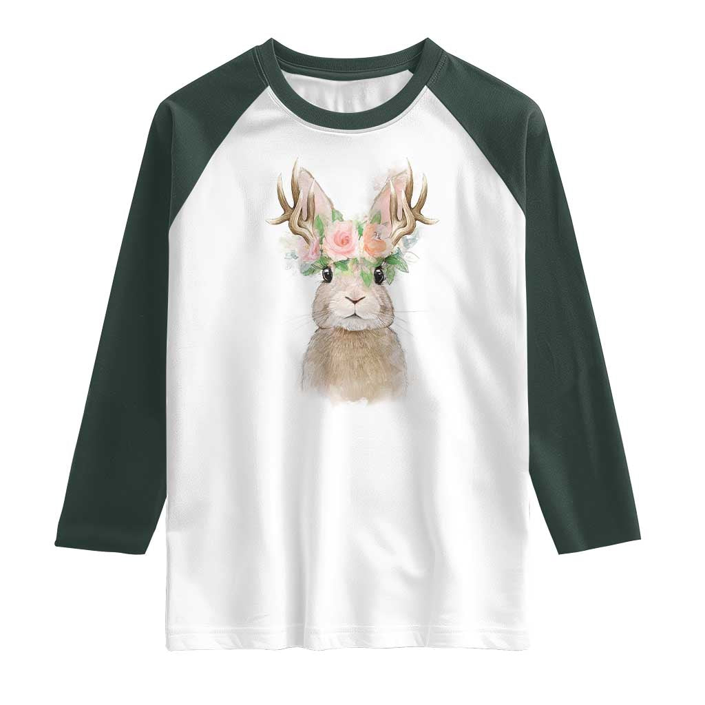 Ostara Pagan Eostre Easter Day Raglan Shirt Rabbit Wolpertinger Spring Equinox Festival