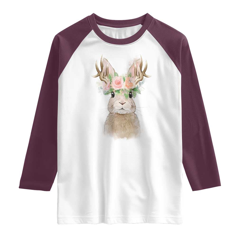 Ostara Pagan Eostre Easter Day Raglan Shirt Rabbit Wolpertinger Spring Equinox Festival