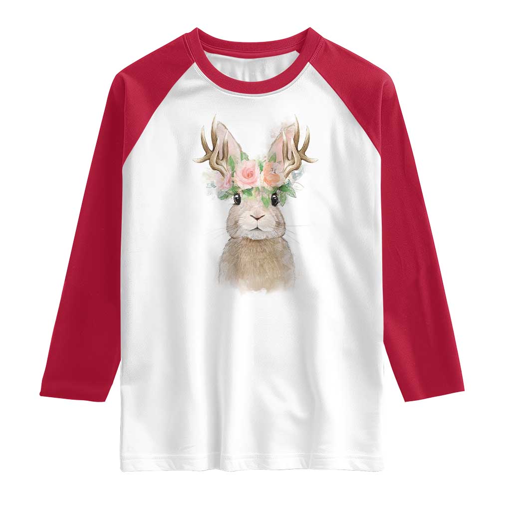 Ostara Pagan Eostre Easter Day Raglan Shirt Rabbit Wolpertinger Spring Equinox Festival