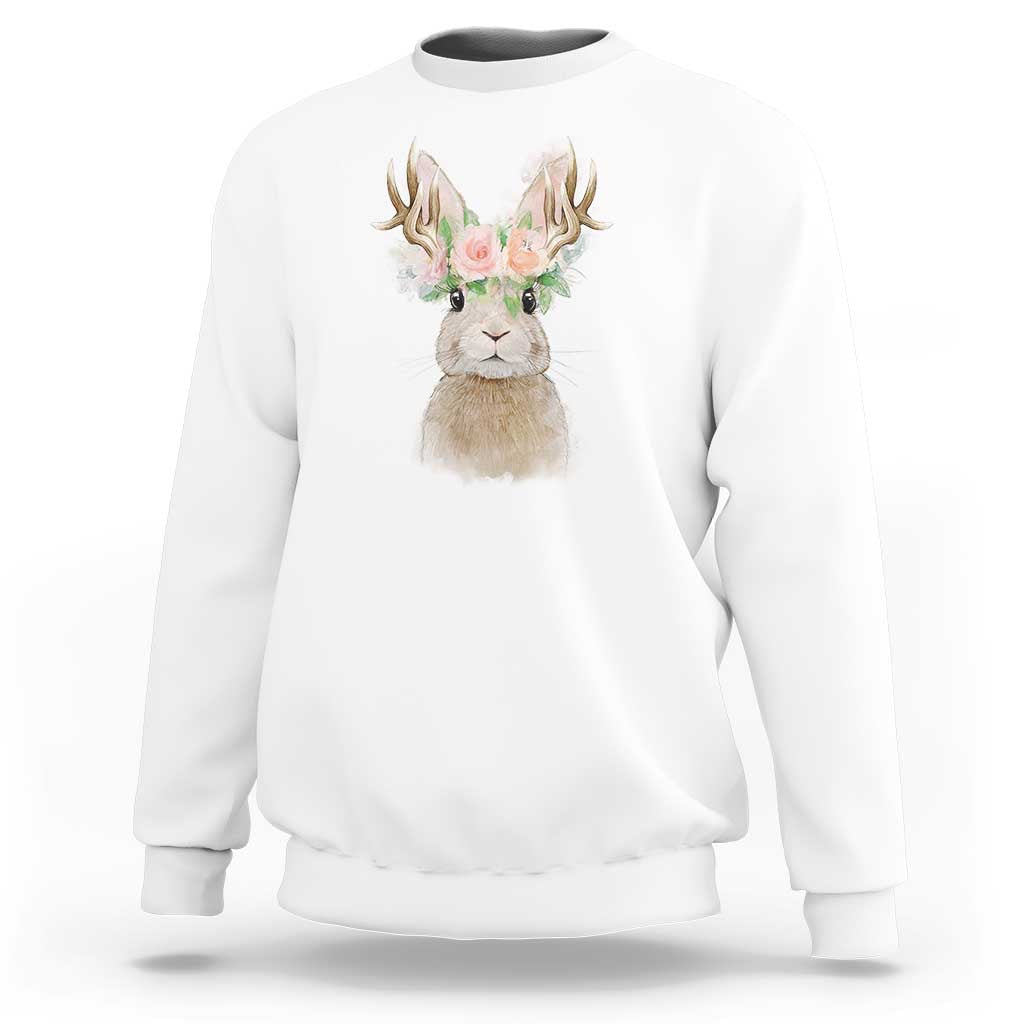 Ostara Pagan Eostre Easter Day Sweatshirt Rabbit Wolpertinger Spring Equinox Festival