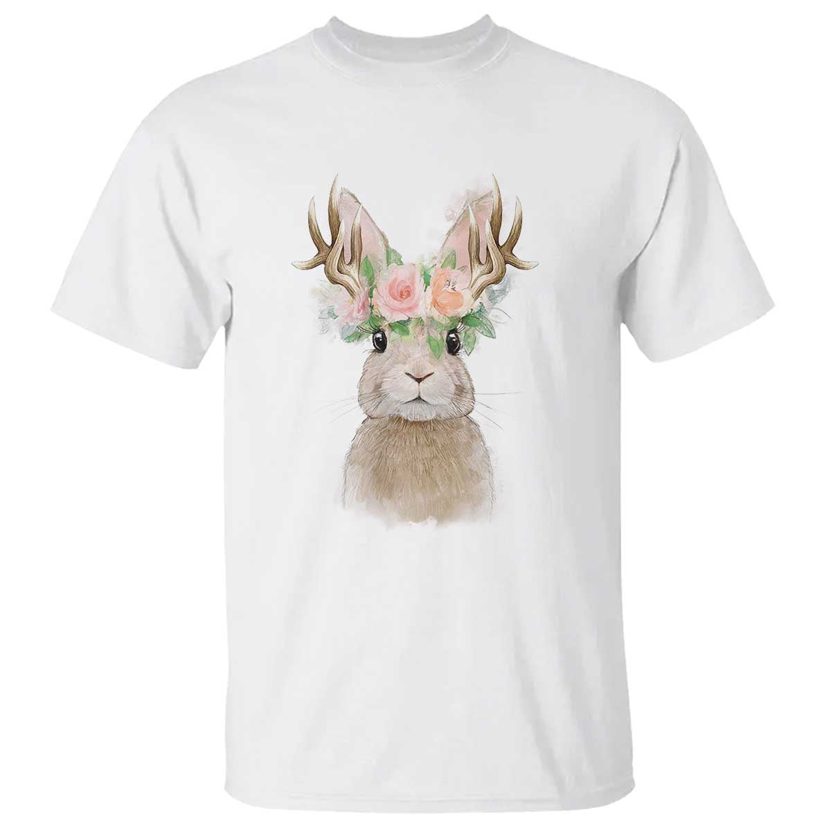 Ostara Pagan Eostre Easter Day T Shirt Rabbit Wolpertinger Spring Equinox Festival