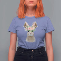 Ostara Pagan Eostre Easter Day T Shirt For Women Rabbit Wolpertinger Spring Equinox Festival