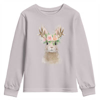 Ostara Pagan Eostre Easter Day Youth Sweatshirt Rabbit Wolpertinger Spring Equinox Festival