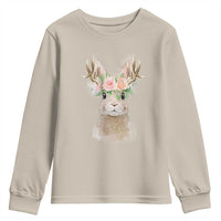 Ostara Pagan Eostre Easter Day Youth Sweatshirt Rabbit Wolpertinger Spring Equinox Festival