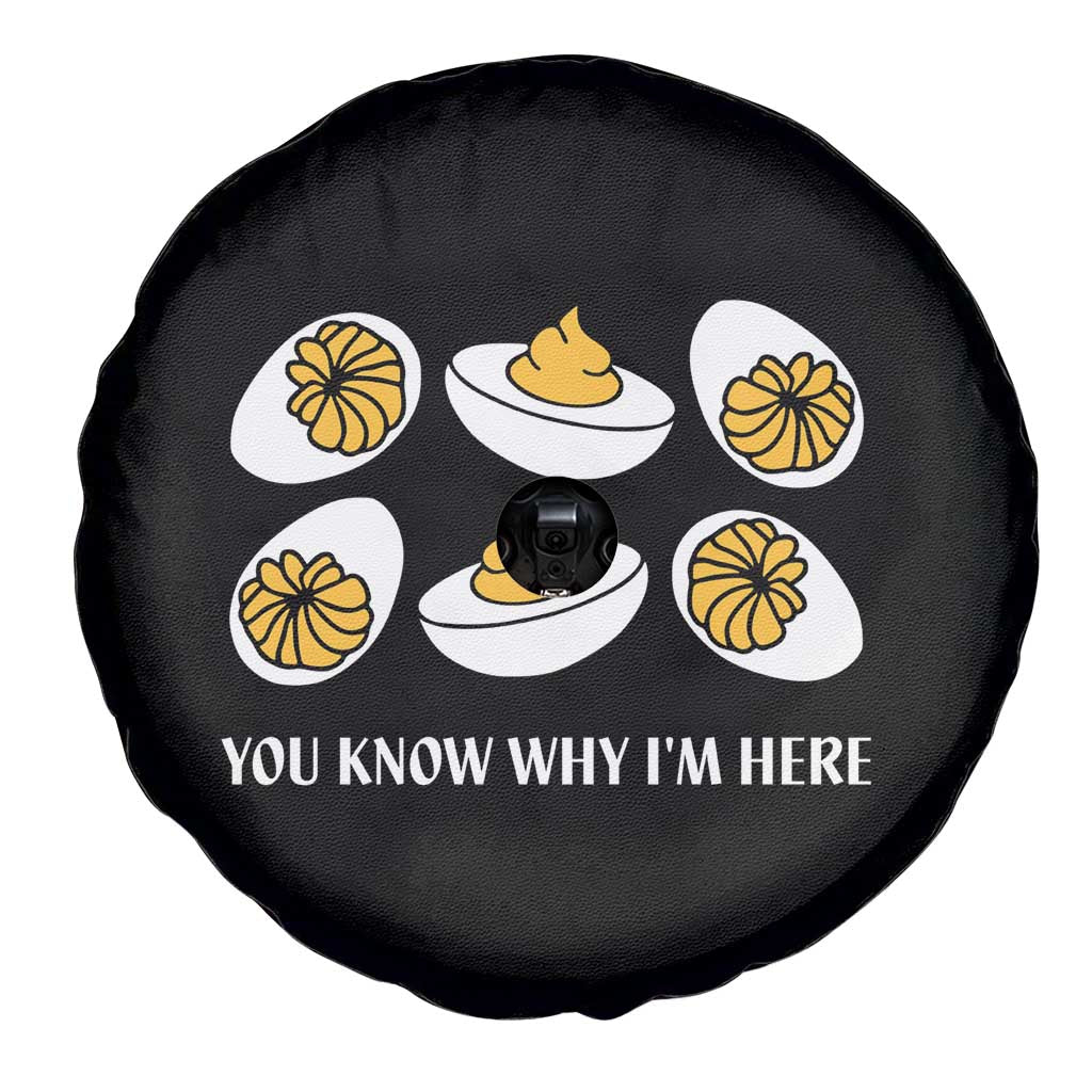 Funny Easter Day Thanksgiving Deviled Egg Spare Tire Cover You Know Why I'm Here