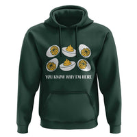 Funny Easter Day Thanksgiving Deviled Egg Hoodie You Know Why I'm Here