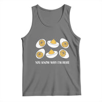 Funny Easter Day Thanksgiving Deviled Egg Tank Top You Know Why I'm Here