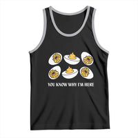 Funny Easter Day Thanksgiving Deviled Egg Tank Top You Know Why I'm Here