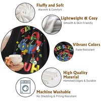 67 Autism Awareness Throw Blanket Funny Six Seven Bruh Autistic Puzzle Kids Boys