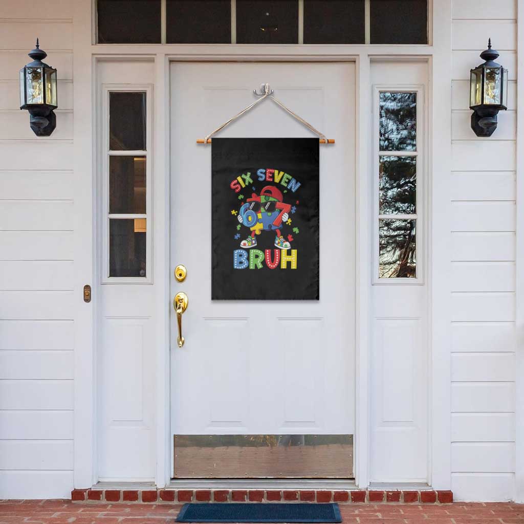 67 Autism Awareness Garden Flag Funny Six Seven Bruh Autistic Puzzle Kids Boys